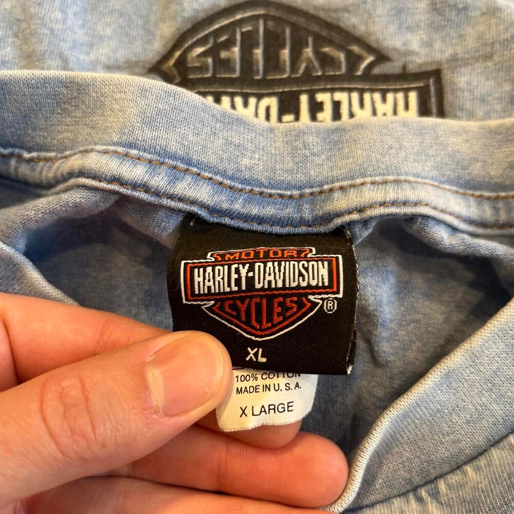 Vintage Y2K 2003 Harley Davidson Motor Cycles Huge graphic Longsleeve - Picture 4 of 4